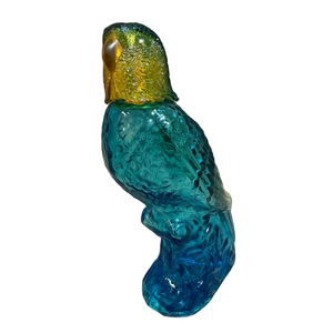 Vintage Avon "Island Parakeet" Moonwind Cologne Glass Decanter 1977